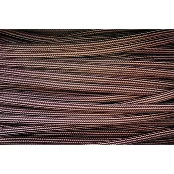 elektrický kabel Textilní kabel Proužek Hnědo-Béžový 37 opředený 2x0,75 a 3x0,75mm2, Počet vodičů v kabelu 3 vodiče v kabelu (3x0,75mm2)