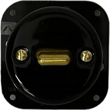 vypínač Keramický křížový vypínač pod omítku ANTICA TOOGLE PATINA bez rámečku