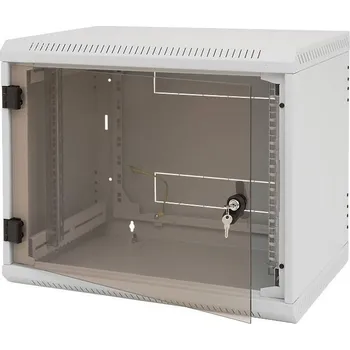 Rozvaděč Triton 19' rozvaděč jednodílný 9U/500mm vylamovací otvor pro ventilátor RAL7035