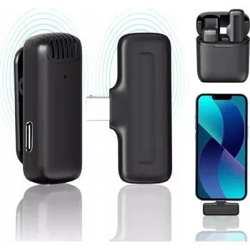 Mikrofon Kondenzátorový mikrofon GearPro BEZDRÁTOVÝ KRAVATOVÝ MIKROFON pro iPhone a Android