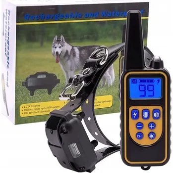 Obojek pro psa ELEKTRICKÝ VÝCVIKOVÝ OBOJEK PRO PSA S DOPISEM 800M