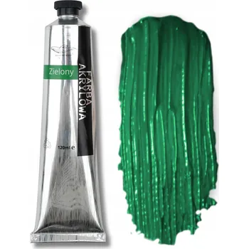 Vodová barva ZELENÁ AKRYLOVÁ BARVA 120 ml UMĚLECKÁ V TUBĚ AKRYLOVÁ BARVA VELKÁ