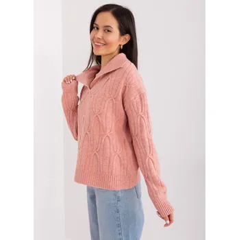 Dámský svetr Propojka AT SW 2349 2.96 tmavě růžová jedna velikost