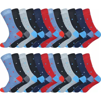 Pánské ponožky Pánské bavlněné ponožky 12 párů, velikost 43/46, volnočasové pánské ponožky