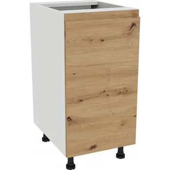 Kuchyňská skříňka Spodní kuchyňská skříňka 40 FREZO Bílá dvířka Bezúchytková Dub Artisan