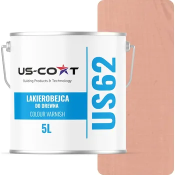 Lak na dřevo Vodou ředitelná lazura US-COAT 5 l LOSOSOVÁ