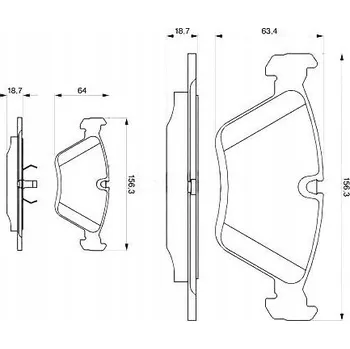 Brzdová destička Brzdové destičky přední - BOSCH 0986424351