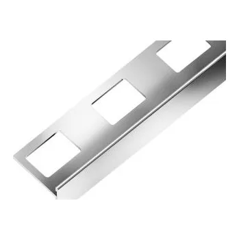 ukončovací lišta AC SP21 schodová lišta "T", STEP, nerez V2A, v: 8 mm, v2: 15 mm, š: 25 mm, d: 2,5 m