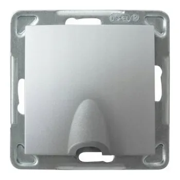 Elektrická zásuvka Zásuvka do zdi Ospel stříbrná