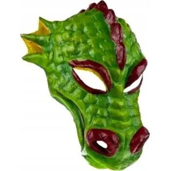 Karnevalová maska SUPER Ručně vyráběná maska Drak MR47BZ