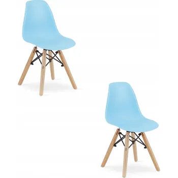 Jídelní židle DĚTSKÁ ŽIDLE ZUBI modrá 2 KS