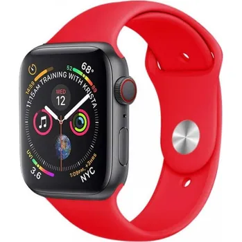 Příslušenství k chytrým hodinkám Silikonový řemínek pro chytré hodinky Apple Watch SE 40 mm (2024) - červený