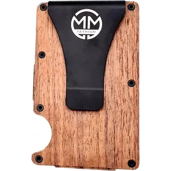 Peněženka DŘEVĚNÁ PENĚŽENKA POUZDRO NA KARTY RFID MM MALÁ PRAKTICKÁ DÁREK