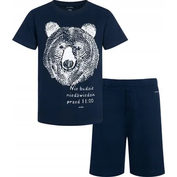 Chlapecké pyžamo Chlapecké pyžamo 100% Bavlna Krátký rukáv tmavě modré 140 Medvěd ENDO
