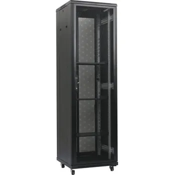 Rozvaděč XtendLan 47U/600x1000 stojanový, černý, perforované dveře a záda