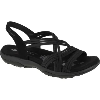 Dámské sandále Černé dámské sandály Skechers Reggae Slim Simply Stretch Sandals 163023-BLK Velikost: 42