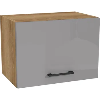 Kuchyňská skříňka Horní kuchyňská skříňka nad digestoř 50/36 CAPRI Dub Evoke, čelo Šedý Akryl Lesk