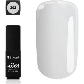 Lak na nehty Hybridní lak Flexy 202 bílý 4,5 g na nehty BEZ TPO