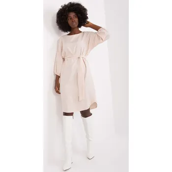 Dámské šaty WN SK 669 šaty.92P světle béžová XL