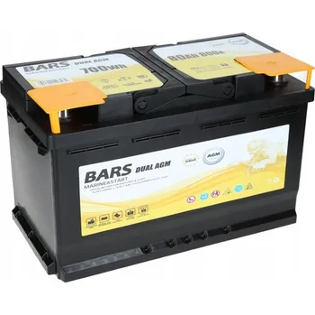 Autobaterie Bars Dual Purpose AGM Deep Akumulátor 80Ah 800A 700Wh L4 P+ - 21 kg