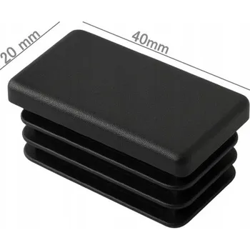 Vrták Záslepka profilu 40x20 ČERNÁ s krytkou pro sloupek