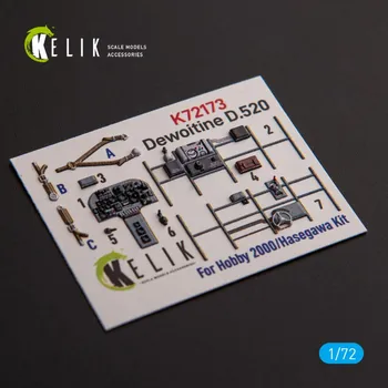 Plastikový model 1/72 Dewoitine D.520 - interior 3D decal (H.2000)