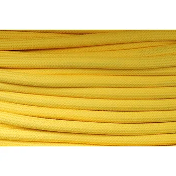 elektrický kabel Textilní kabel Žlutý Z10 opředený 2x0,75 a 3x0,75mm2, Počet vodičů v kabelu 2 vodiče v kabelu (2x0,75mm2)