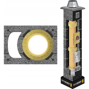 Komín Keramický komín systémový komínový systém 160 mm, 11 m