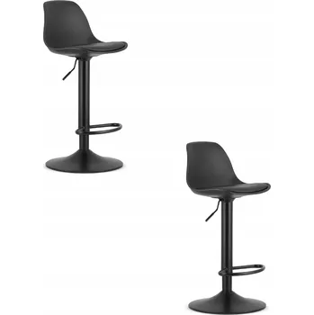 Barová židle Barová Židle HOGA - černá / černá základna x 2