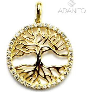 Přívěsek Zlatý přívěsek strom života se zirkony