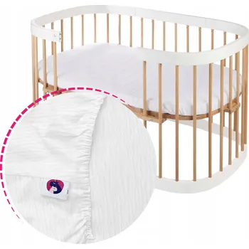 Prostěradlo Prostěradlo MUŠELÍNOVÉ pro postýlku Tweeto 120x70 rostoucí - RŮZNÉ VZORY