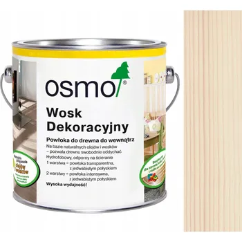 Olej na dřevo Osmo Dekorativní Vosk bílý 0,12 l