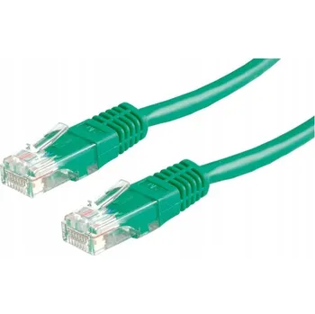 Síťový kabel Síťový kabel LAN PatchCord UTP CAT 5e 1m zelený