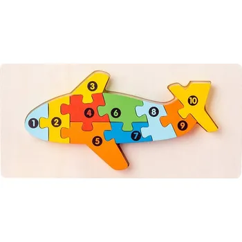Puzzle Puzzle dřevěné skládačka pro děti letadlo sada 3+ | ShaGoLand