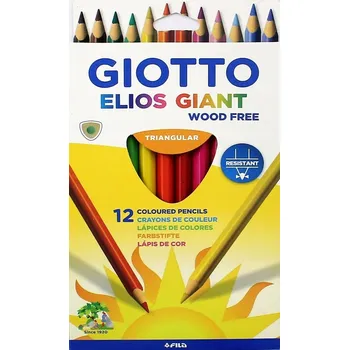 Kresba Giotto jumbo trojúhelníkové pastelky 12 barev 2215