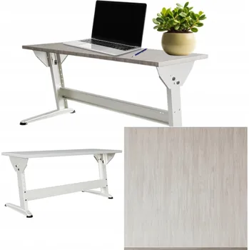 Psací stůl KESSLER PRO - STOLEK, LAVICE, PSACÍ STŮL, KSV-L2 BÍLÝ, DESKA POPEL