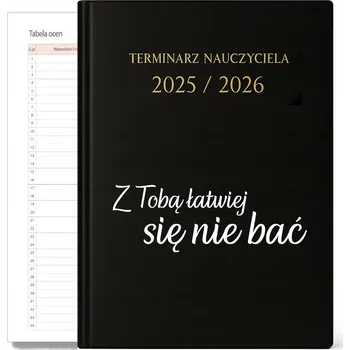 Kalendář Knižkový kalendář pro učitele 2026 A5 FunnyCase černý