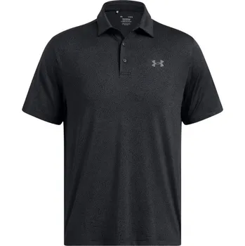 Pánské tričko Under Armour Playoff 3.0 Printed pánské polo, black/anthracite/castlerock pánské, XL