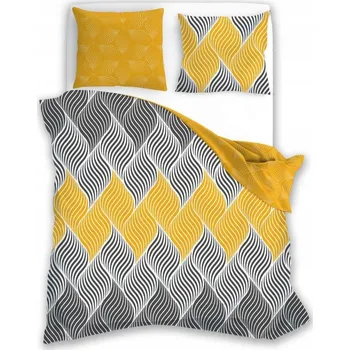 Povlečení Bavlněné Povlečení 220x200 Elegantní medová