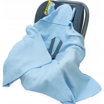 Zavinovačka ZAVINOVAČKA DO AUTOSEDAČKY/NOSÍTKA MUŠELÍNOVÁ S KAPUCÍ, DEKA Kerstin