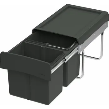 Odpadkový koš WESCO® Clap 345 K/300-2, Systém sběru odpadu, antracit