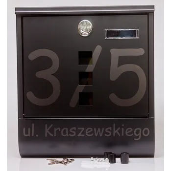 Železářství Poštovní schránka euroschránka, s vhozem, se schránkou na noviny M-TEC šedá