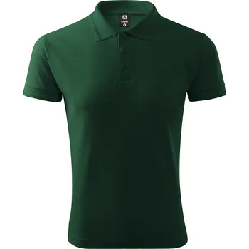 Pánské oblečení Pánské triko s límečkem ALTISPORT NoPrint NP/ALM302 DARK GREEN XXL