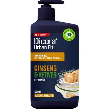 Koupelová kosmetika Dicora Urban Fit ENERGY Vetiver & Ginseng sprchový gel vetiver & ženšen 825 ml