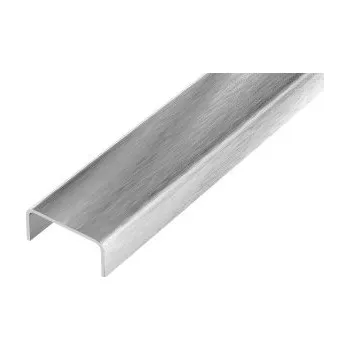 ukončovací lišta AC KP5/1 propojovací lišta široká, nerez V2A kartáč, v: 25 mm, š: 6 mm, d: 1,5 m