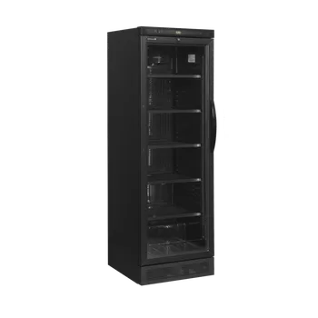 Chladicí skříň prosklené levé dveře | TEFCOLD, CEV 425 BLACK L/H