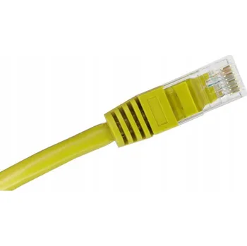 Síťový kabel Patchcord Alantec U/UTP 6a RJ45 / RJ45 3 m žlutý