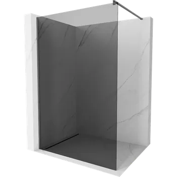Mexen Kioto sprchová stěna Walk-in 120 x 200 cm, grafit 8 mm, kartáčovaná gun gray - 800-120-101-66-40 Sprchové stěny