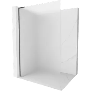 Mexen Kioto L sprchová stěna Walk-in 110 x 200 cm, mráz, kartáčovaná šedá zbraň - 800-110-103-66-30 Sprchové stěny