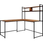 Rohový psací stůl - Hanah Home Study Desk L203 Walnut